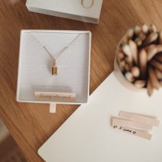 Collier Mon Petit Secret personnalisable (plaqué or jaune)