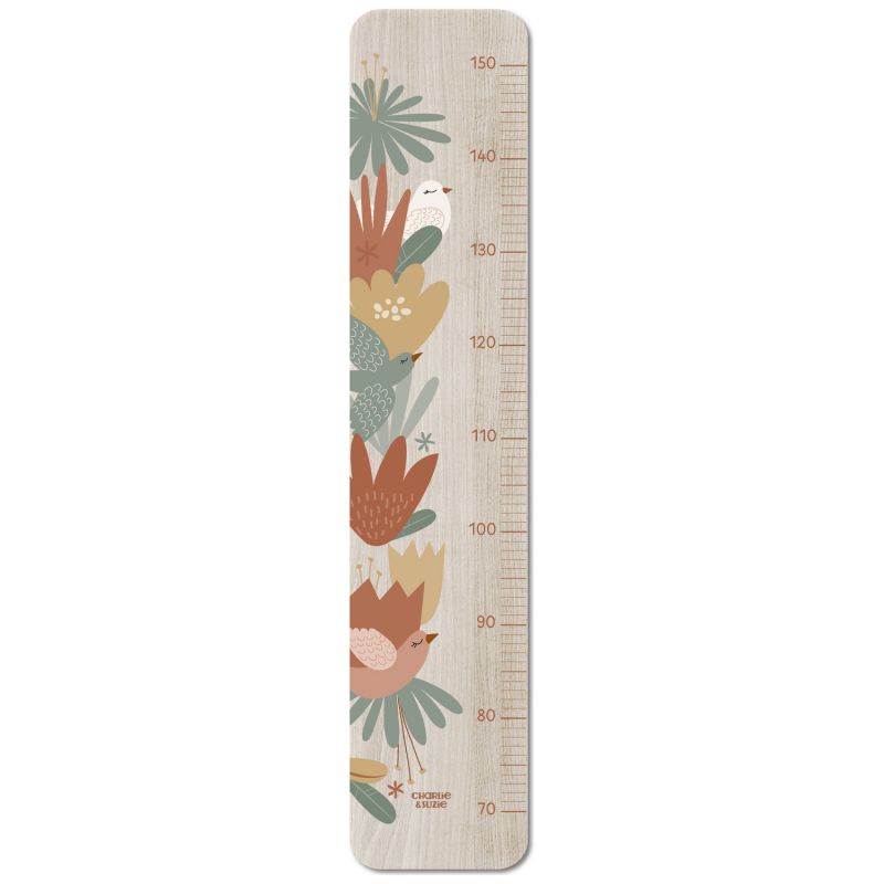 Toise en bois XXL Oiseaux Lili Rose Charlie et Suzie Produit 1