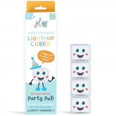 4 cubes lumineux Party Pal blanc - Glo Pals