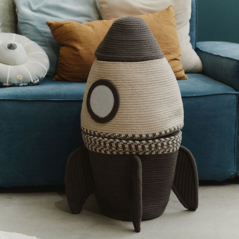 Panier de rangement 3 en 1 Giant Rocket avec jouet inclus Lorena Canals Ambiance 3