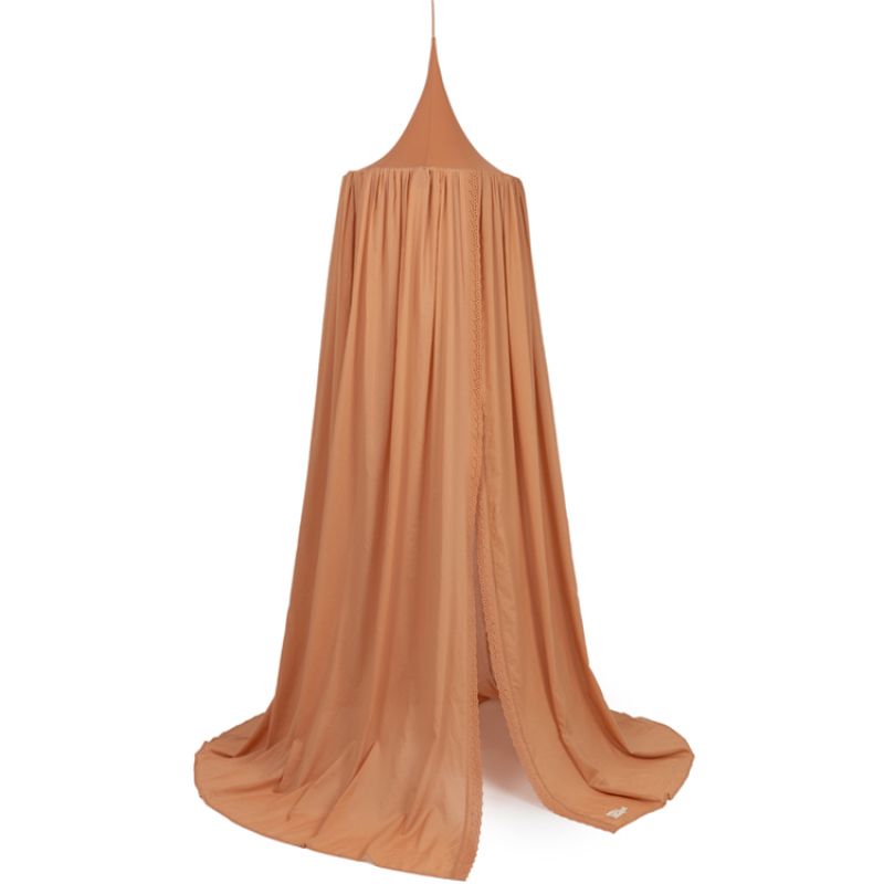Ciel de lit Vera broderie Sienna Brown (250 cm) Nobodinoz