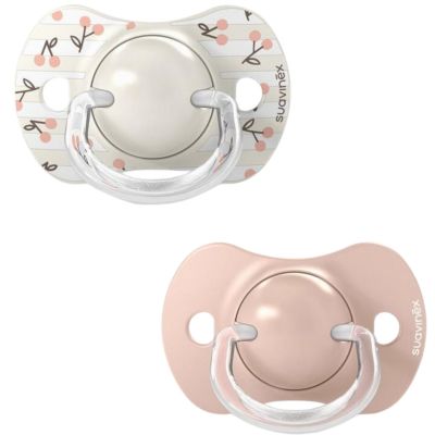 Lot de 2 sucettes symétriques SXPro Birdies Rose (0-6 mois) Suavinex