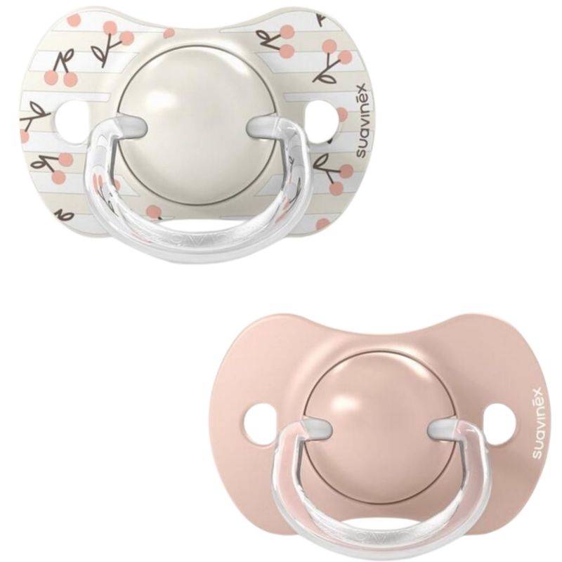 Lot de 2 sucettes symétriques SXPro Birdies Rose (0-6 mois) Suavinex Produit 1
