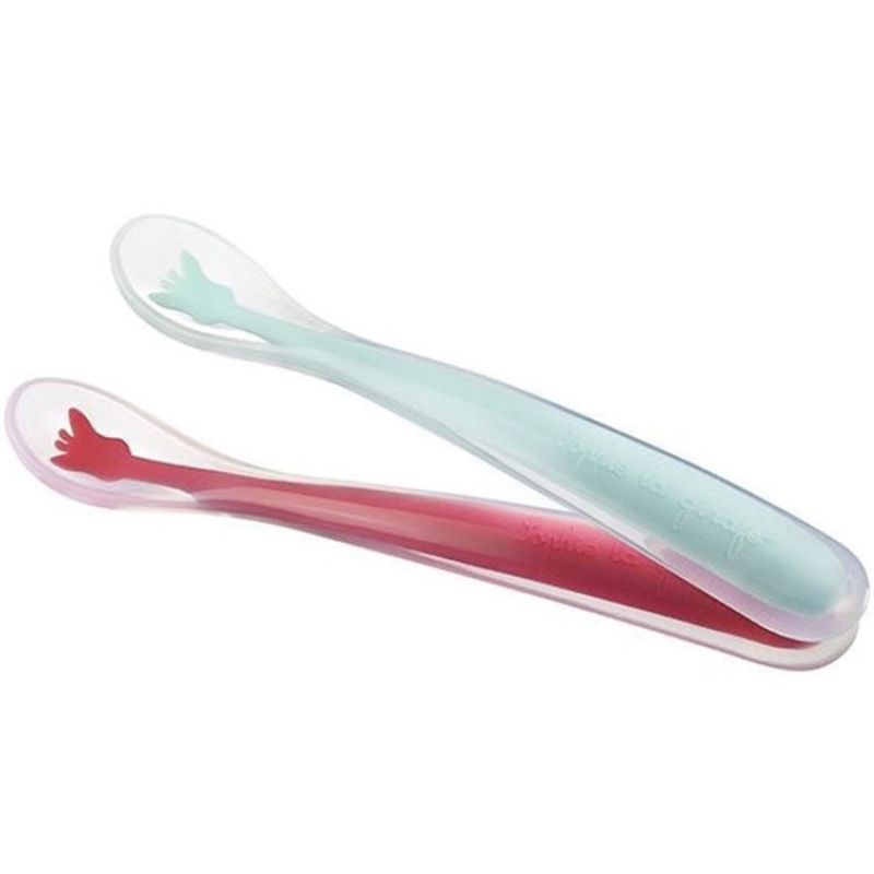 Lot de 2 cuillères douces silicone Sophie la girafe Sophie la girafe
