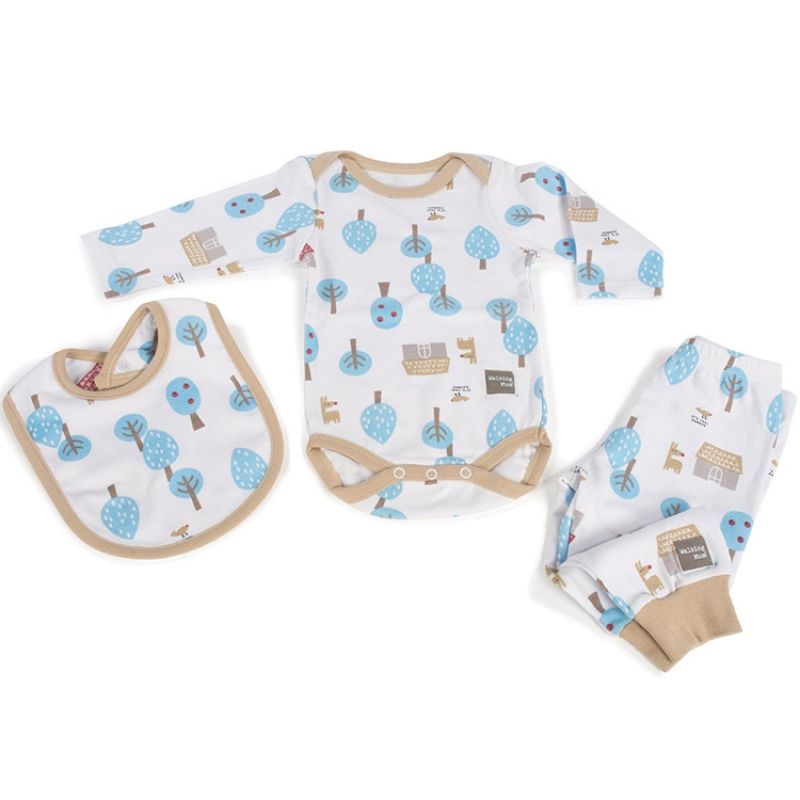 Coffret cadeau naissance 3 pièces Preschool Forêt (3-6 mois) Walking Mum