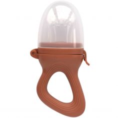 Sucette grignoteuse terre de sienne avec 4 embouts - Zakuw