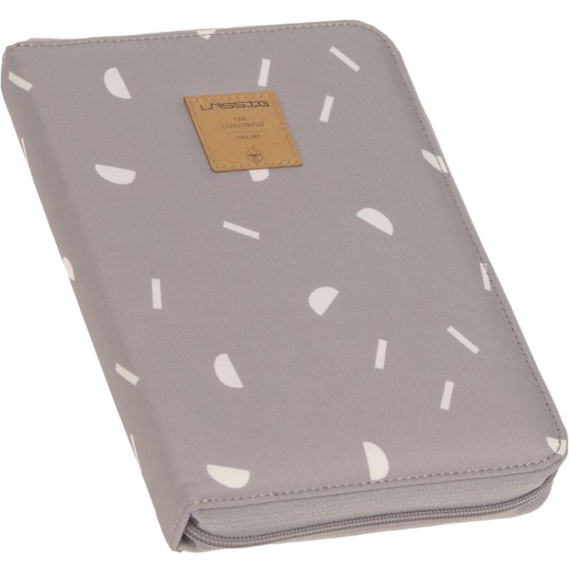 Pochette carnet de santé Casual Blocks taupe Lässig