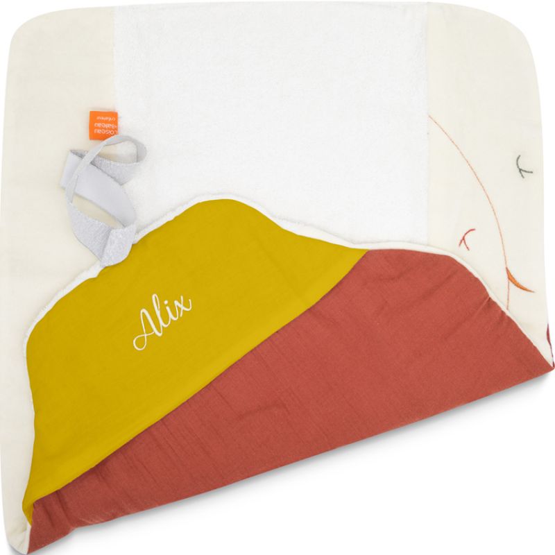 Tapis à langer Nomade Brique (personnalisable) L'oiseau bateau