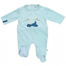 Pyjama funny bleu Victor (naissance : 50 cm)  par Noukie's