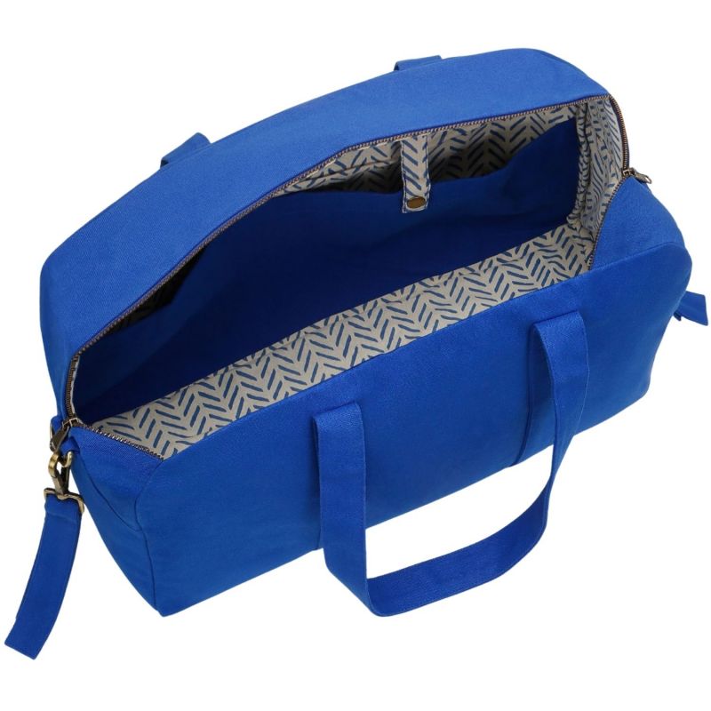 Sac à langer Basile Bleu électrique Hindbag Produit ouvert 5