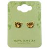 Boucles d'oreilles Panda Roux (Plaqué or 18 carats) Mava Packaging 2