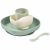 Variation Vert sauge du produit Coffret repas silicone Vert sauge et Vert de gris (4 pièces) de la marque Béaba