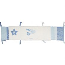 Tour de lit Petit chou bleu (pour lit 60 x 120 cm)  par Doudou et Compagnie