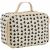 Variation Beige, noir du produit Sac à goûter isotherme Cœurs Ecru de la marque Atelier Wagram