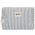 Variation Bleu, écru du produit Trousse de toilette Leon Rayures Fines Bleu de la marque Hindbag