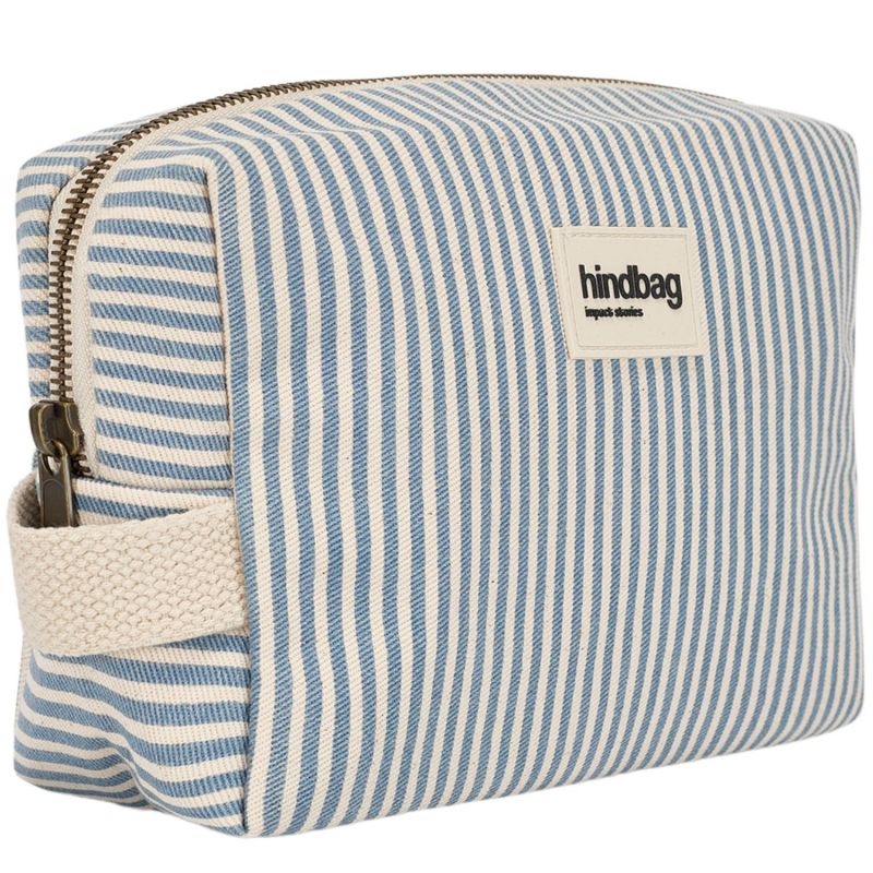 Trousse de toilette Leon Rayures Fines Bleu Hindbag Produit 4