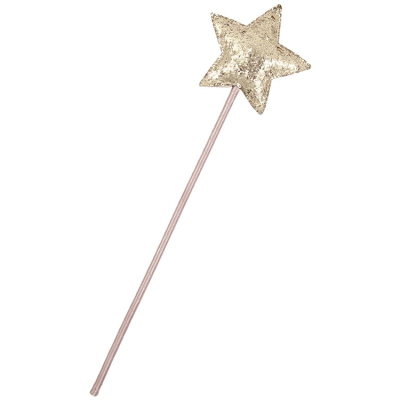 Baguette de fée étoile rose et or Mimi & Lula