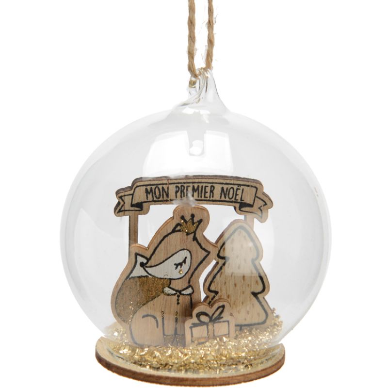 Boule Petit renard Mon 1er Noël Amadeus Les Petits