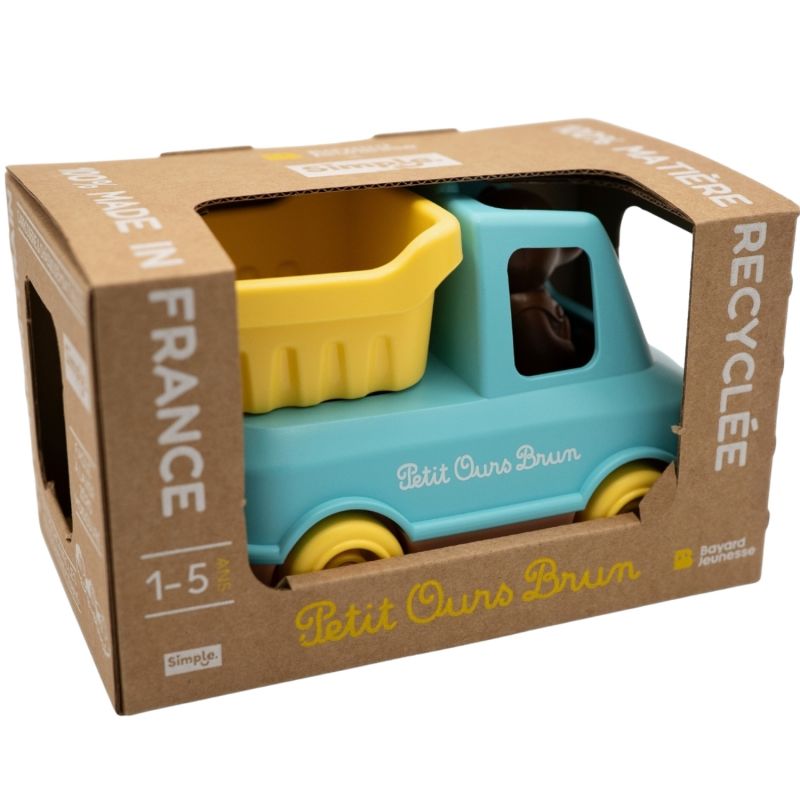 Camion Benne de Petit Ours Brun Menthe Simple Packaging 6