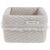 Panier de toilette Happiness Urban Taupe/Ecru (18 x 18 cm) - Baby's Only