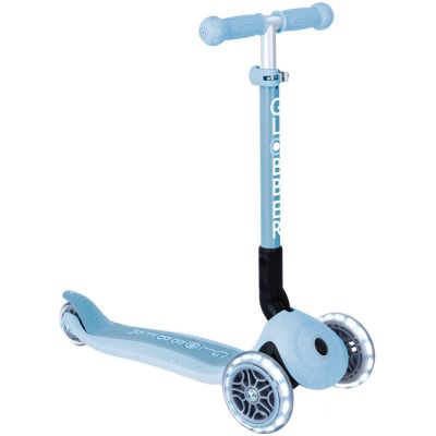 Trottinette Junior Foldable Ecologic Lights Bleu Cassis  par Globber