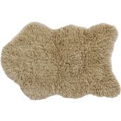 Tapis en laine Woolly Sheep beige (110 x 75 cm)