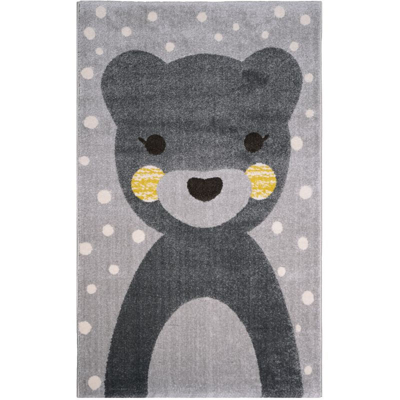 Tapis enfant Otto ours gris (100 x 150 cm) Nattiot