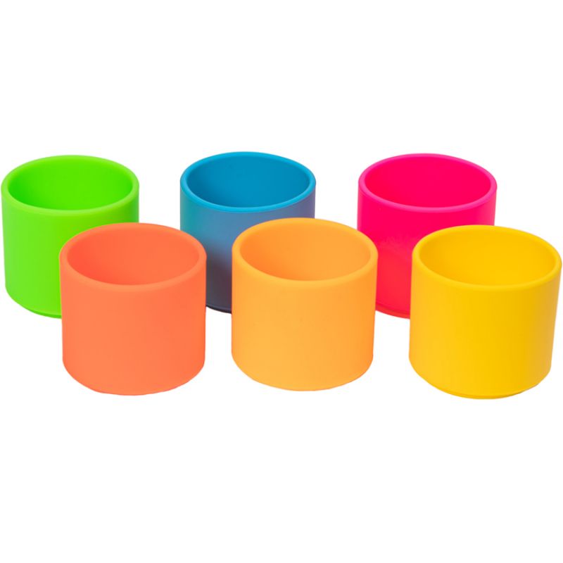 Lot de 6 gobelets à empiler en silicone Néon Dëna