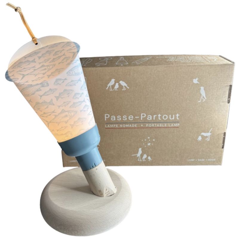 Coffret lampe nomade 5 en 1 - Orphie clair - Bleu Glacier Maison Polochon Produit 1