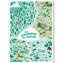 Affiche Les grandes forêts (A3)  par Papier Curieux