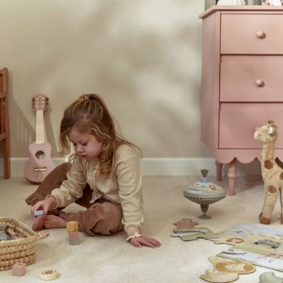 Blocs de construction en bois Safari Friends