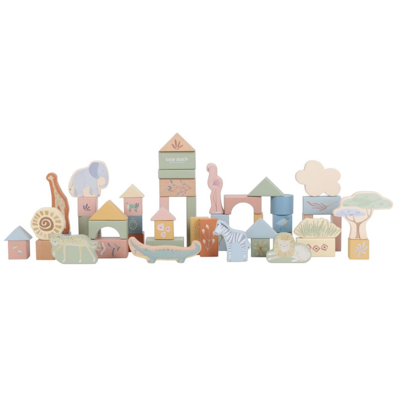 Blocs de construction en bois Safari Friends Little Dutch Produit 4
