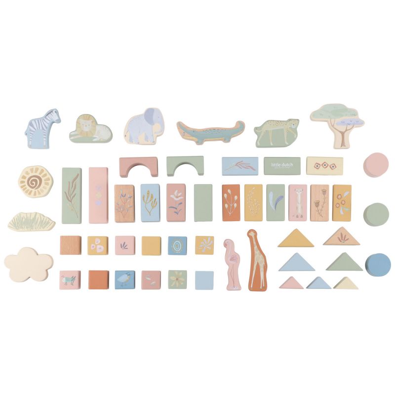 Blocs de construction en bois Safari Friends Little Dutch Produit 5