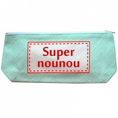 Trousse vintage vert tendre (personnalisable) Les Griottes