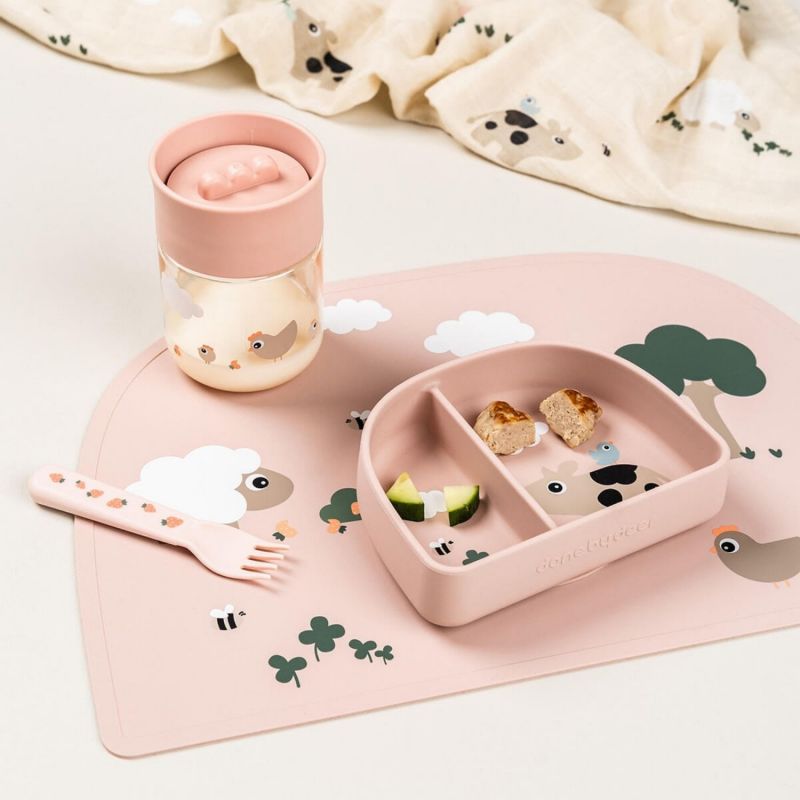 Tasse d'apprentissage 360° Tiny farm Rose Done by Deer Ambiance 5