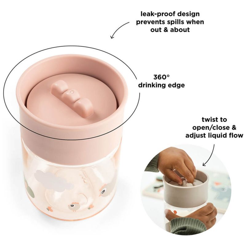 Tasse d'apprentissage 360° Tiny farm Rose Done by Deer Produit 6