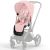 Variation Rose du produit Habillage de Siège pour poussette Priam 4 et Epriam 2 - Peach Pink de la marque Cybex