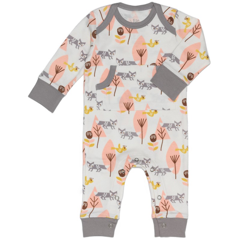 Combinaison pyjama renard (0-3 mois : 50 à 60 cm) Fresk