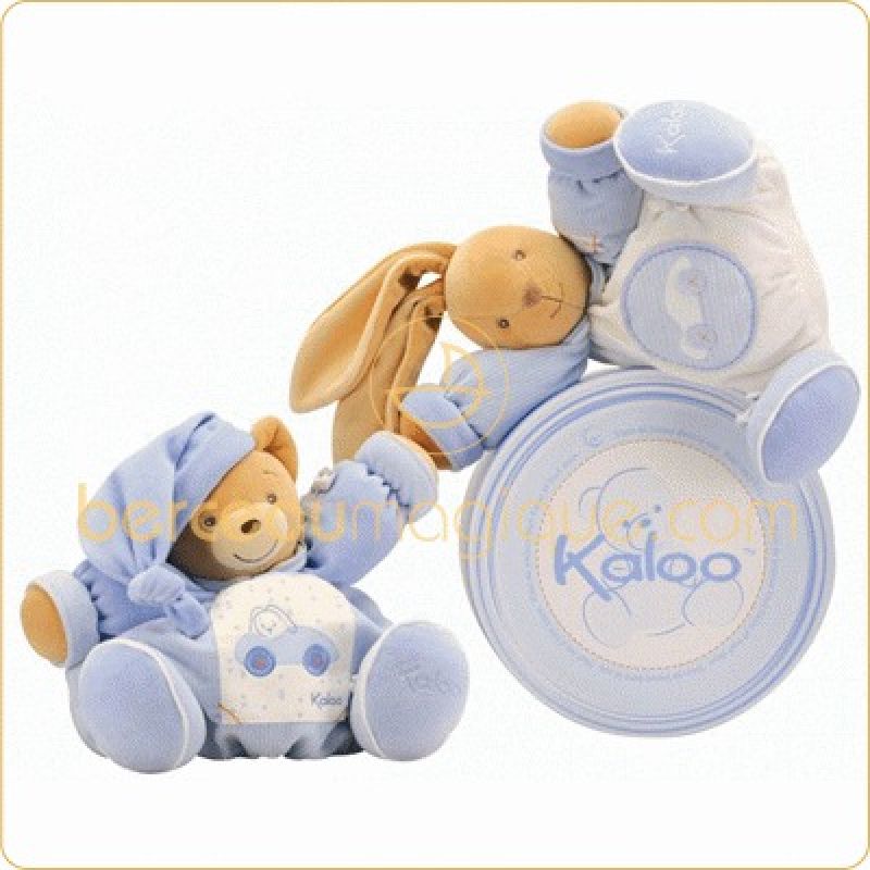 Patapouf lapin avec voiture Blue Kaloo