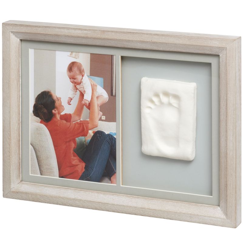 Cadre photo et empreinte Tiny touch bois cérusé Baby Art