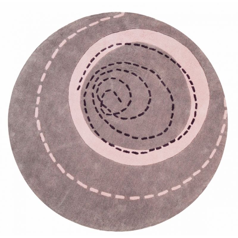 Tapis rond Poème (100cm) Candide