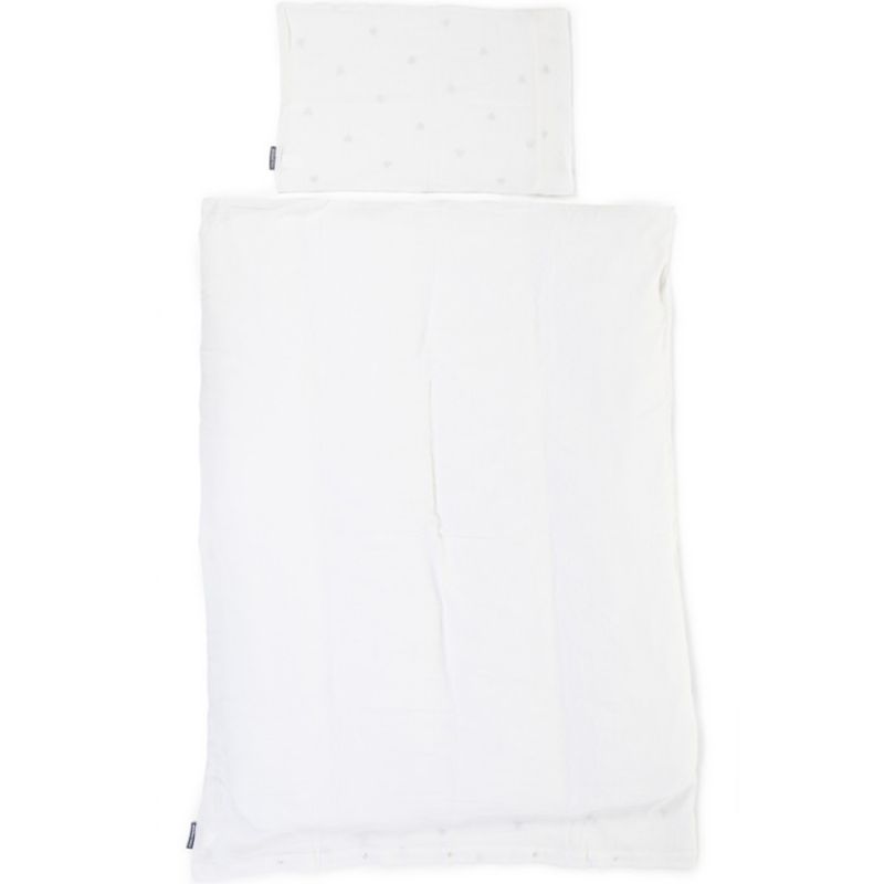 Housse de couette bébé + taie d'oreiller Jersey coeurs dorés (100 x 140 cm) Childhome