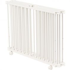 Parc pliant Lucilee + blanc avec fond vert d'eau (90 x 97 cm)