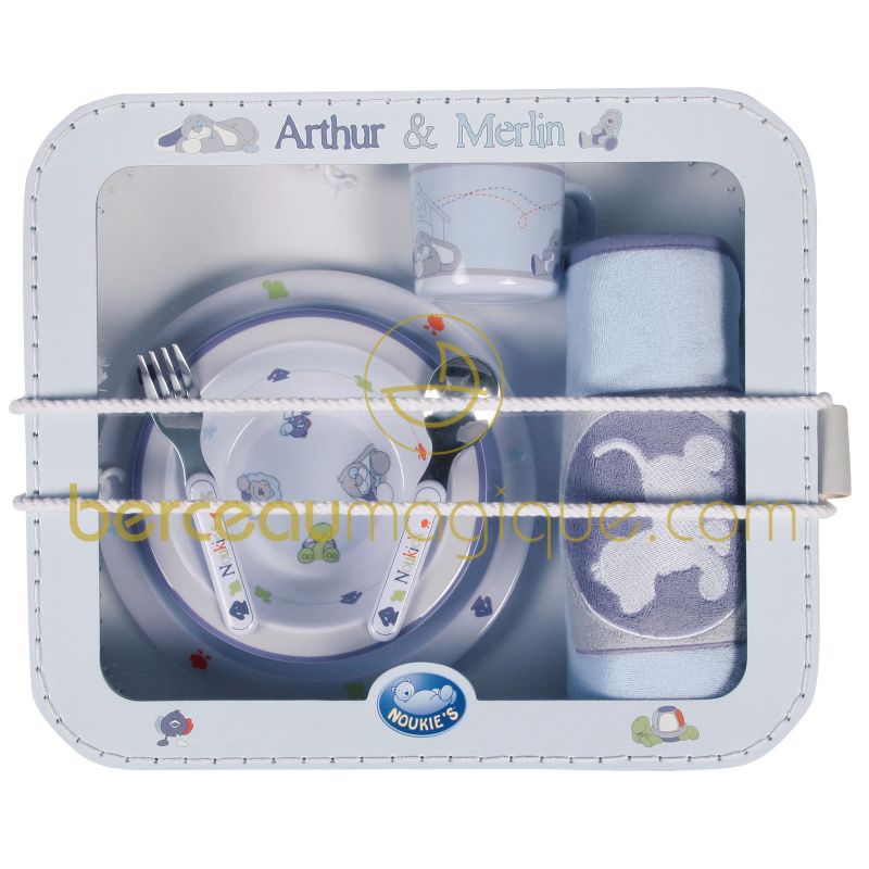 Set repas Arthur & Merlin (6 pieces)  Noukie's
