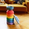 Jeu de motricité Winter Special Rainbow Set complete classic (6+2 blocs)  par Stapelstein