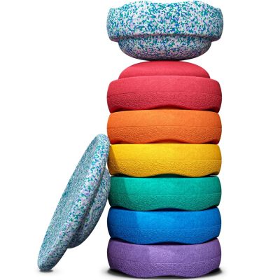 Jeu de motricité Winter Special Rainbow Set complete classic (6+2 blocs)  par Stapelstein