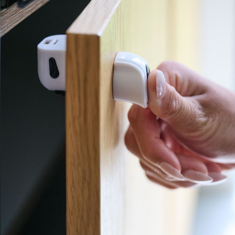 Cadenas magnétiques de sécurité (8 verrous + 2 Clefs) Dooky Ambiance 4