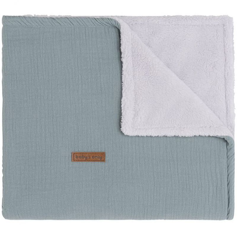 Couverture bébé doublée teddy stonegreen (70 x 95 cm) Baby's Only
