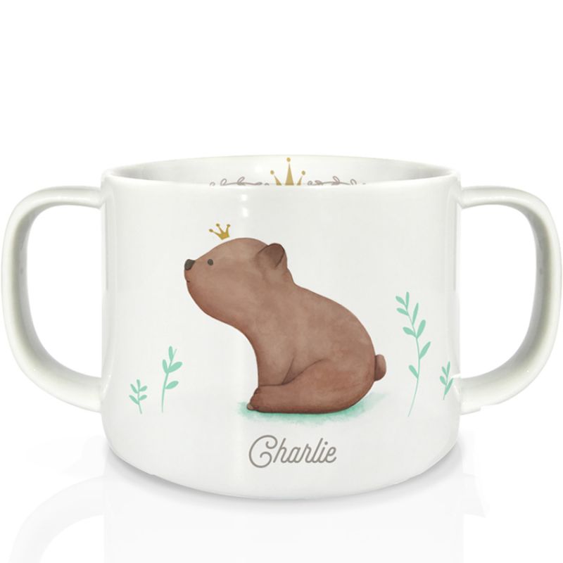 Tasse en porcelaine Ourson brun (personnalisable) Gaëlle Duval