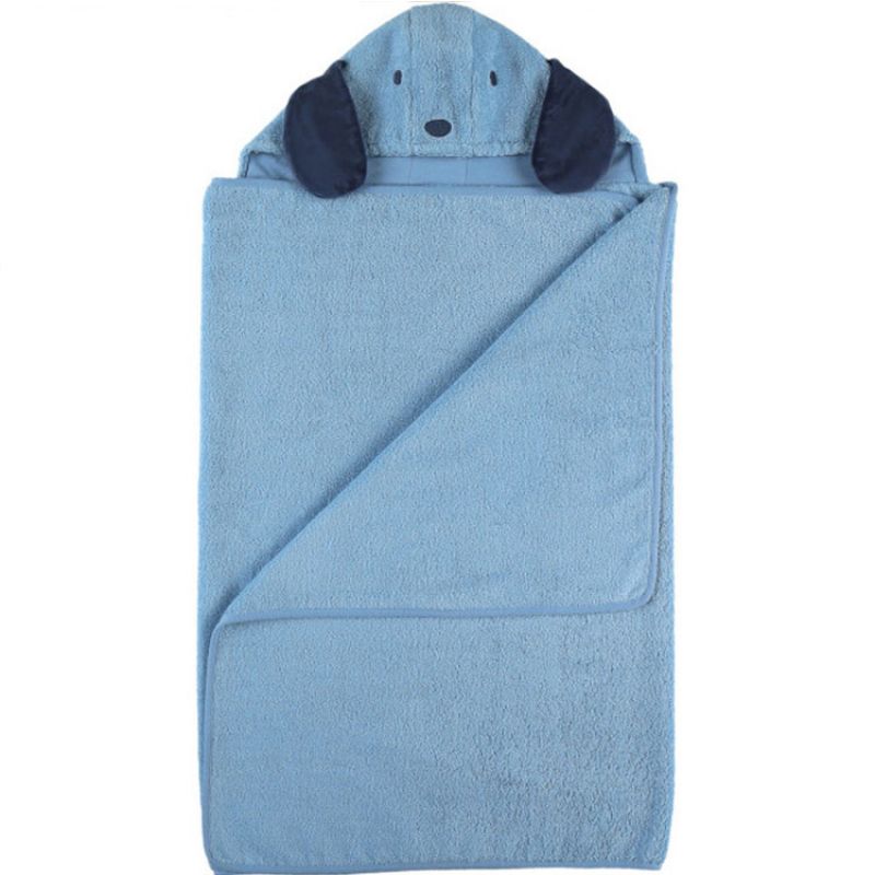 Cape de bain Aston & Jack chien bleue Noukie's